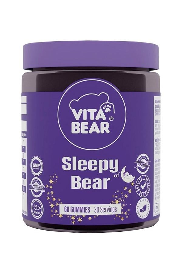 Vita Bear Sleepy Bear Gummy 3 mg Melatonin Vitamin 60'lı