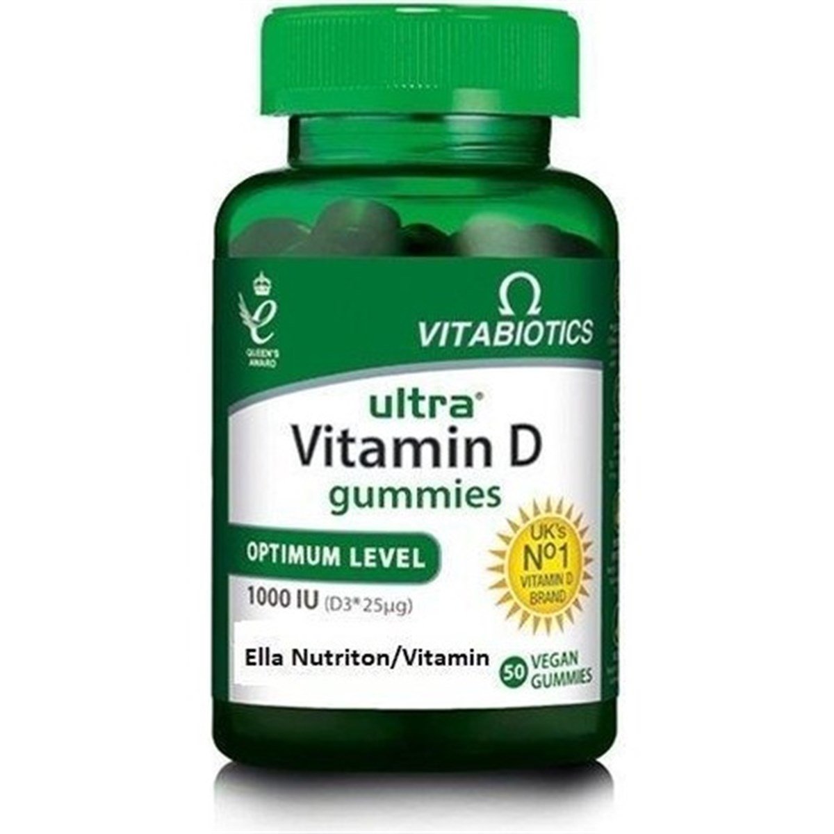Vitabiotics Ultra Vitamin D Gummies 1000 IU 50 Vegan Gummies