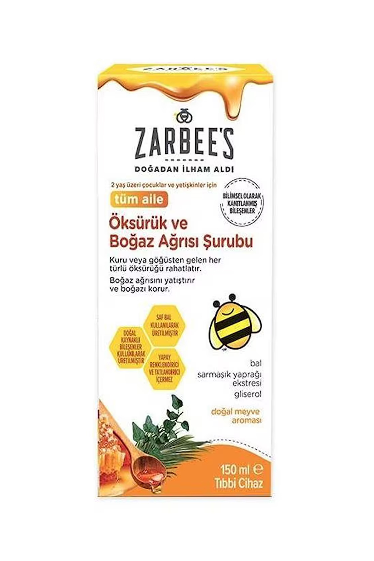 Zarbees Zarbee's Boğaz Ağrısı Şurubu 150 ml