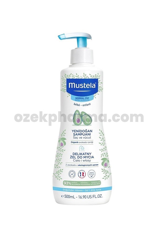 Mustela Gentle Cleansing Gel 500 ml-Yenidoğan Şampuanı