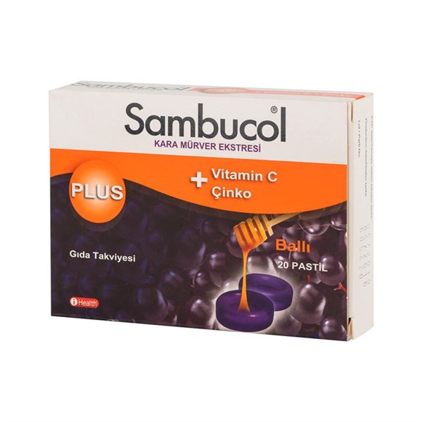 Sambucol Plus Ballı Pastil 20 Adet