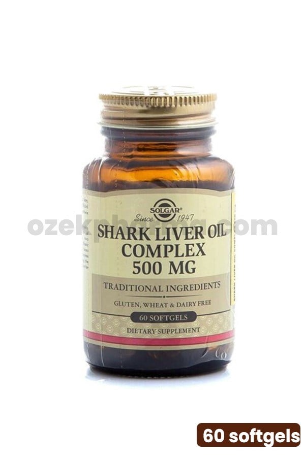 Solgar Shark Liver Oil Complex 500 mg 60 Softgels