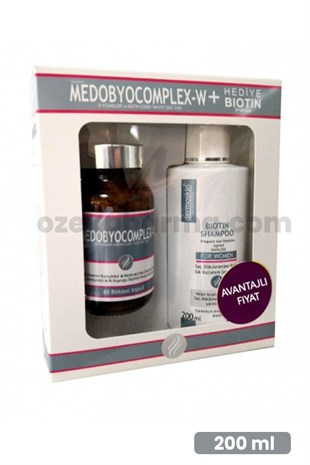 Dermoskin Medobiocomplex-W Biotin Şampuan Hediyeli Paket