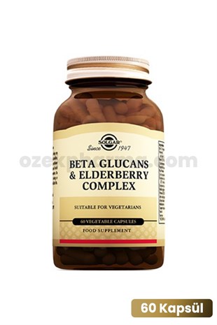 Solgar Beta Glucans Elderberry Complex 60 Kapsül