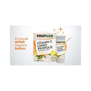 Youplus Vitamin-C & Çinko & Propolis 20 efervesan tabletBağışıklık GüçlendiriciAbdiibrahimYouplus Vitamin-C & Çinko & Propolis 20 efervesan tablet | ozekpharma.comYouplus Vitamin-C & Çinko & Propolis 20 efervesan tablet
