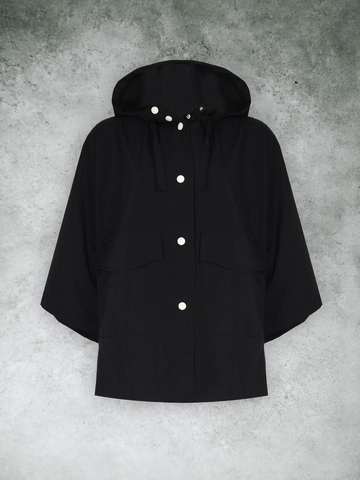 Alejandro Black Oversize Raincoat