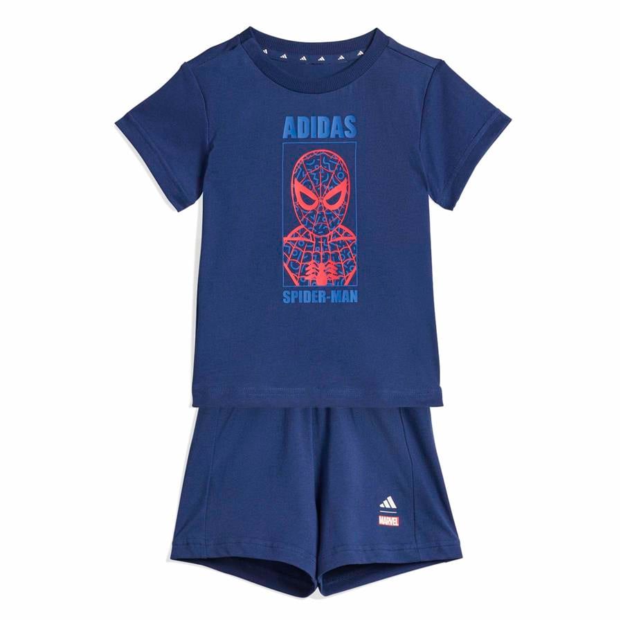 adidas Bebek  Mavi  Şortlu Takım I MRVL SM T SET JZ7676