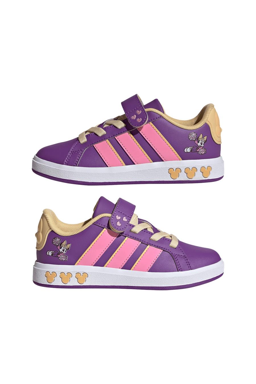 adidas Çocuk  Mor  Yürüyüş Ayakkabısı GRAND COURT MINNIE EL K JS2347