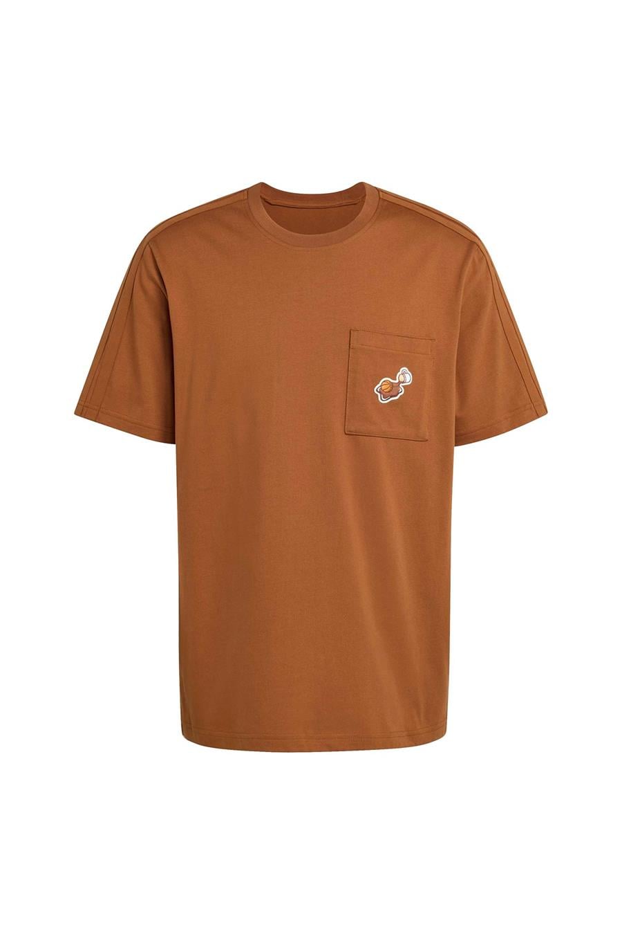 adidas Erkek Kahverengi  T-shirt M COFFEE PKT T KB4842