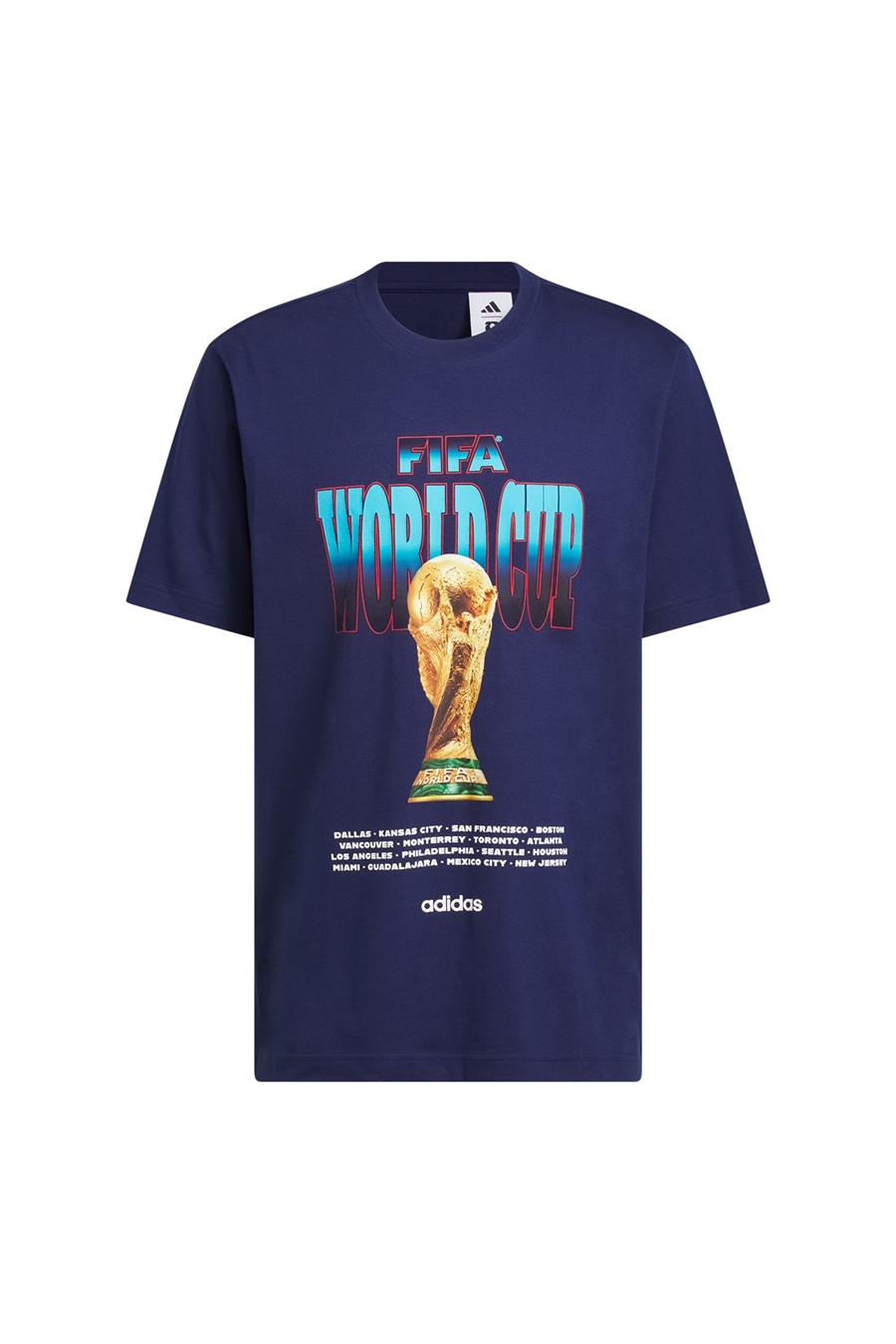 adidas  Erkek Mavi  T-shirt M WC TOUR TEE 2 KH3680