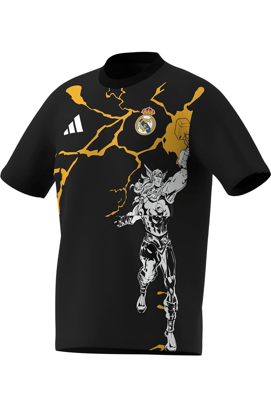 adidas Erkek  Siyah  T-shirt REAL MARVEL TEE KB4397