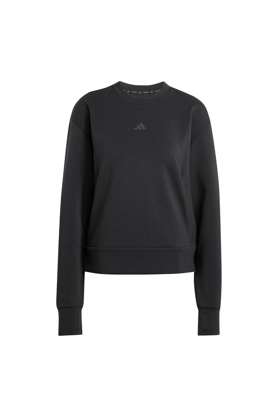 adidas Kadın  Siyah  Sweatshirt D4T KNIT CREW JP2655