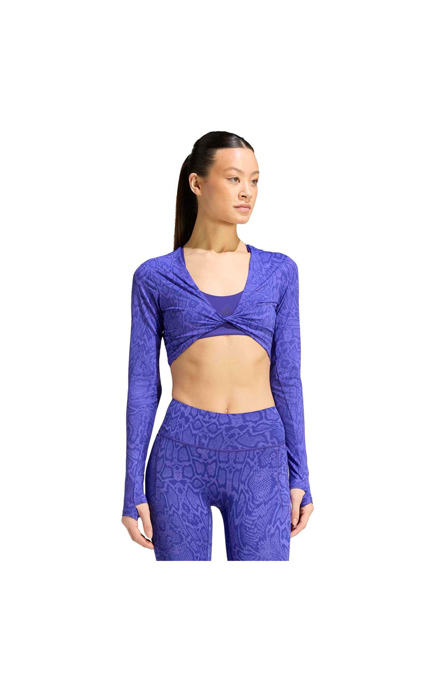adidas Kadın Sweatshirt PrimeLft LS AOP KT4022