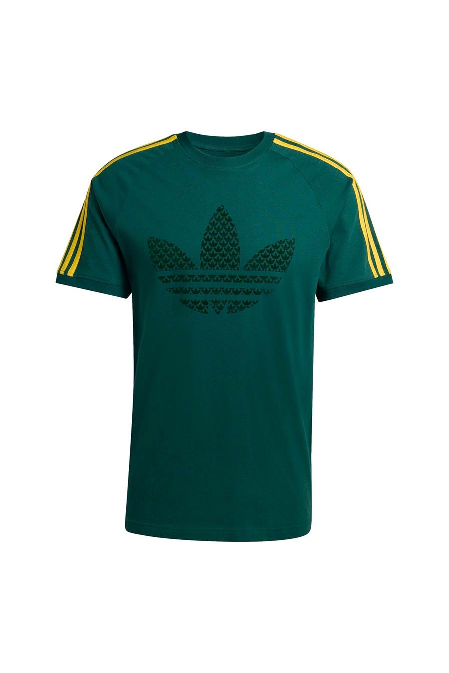 adidas MONOGRAM 3S T Erkek  Yeşil  T-shirt KD1359