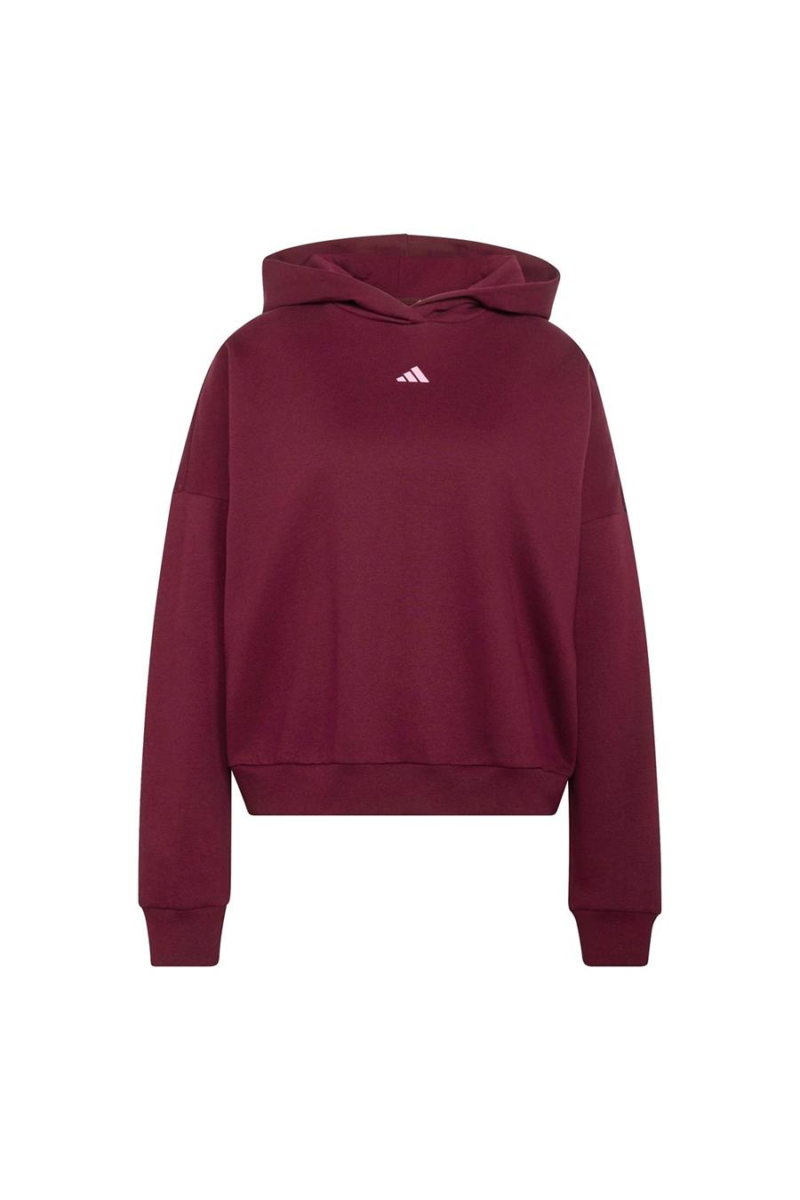 adidas W 3SS FL HD2 Kadın  Bordo  Sweatshirt HZ0855