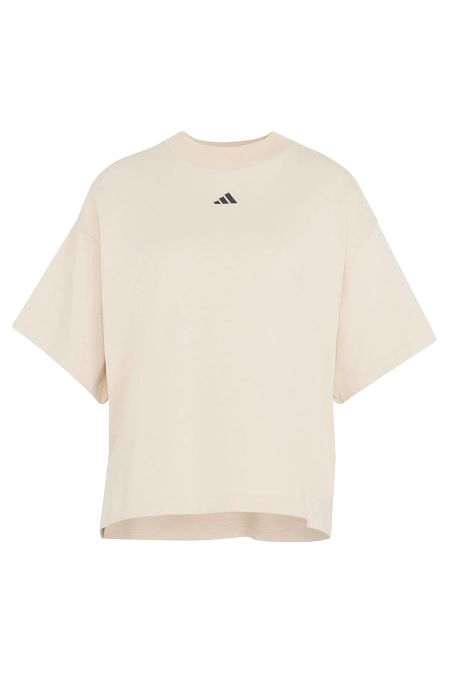 adidas W 3SS GFX TEE2 Kadın  Bej  T-shirt KU6079