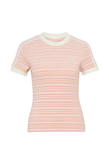 adidas Kadın  Pembe  T-shirt STRIPED TEE KY8116