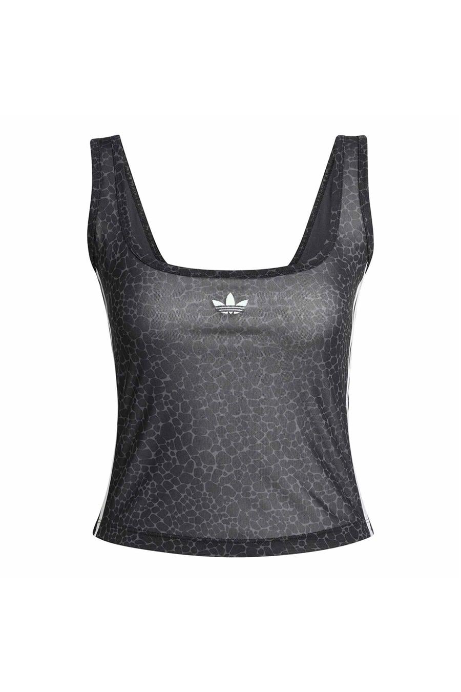 adidas AOP TANK TOP Kadın  Siyah  Atlet KD2838