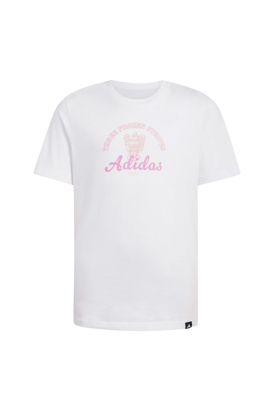 adidas Çocuk  Beyaz  T-shirt J FOOD T 2 KA0540