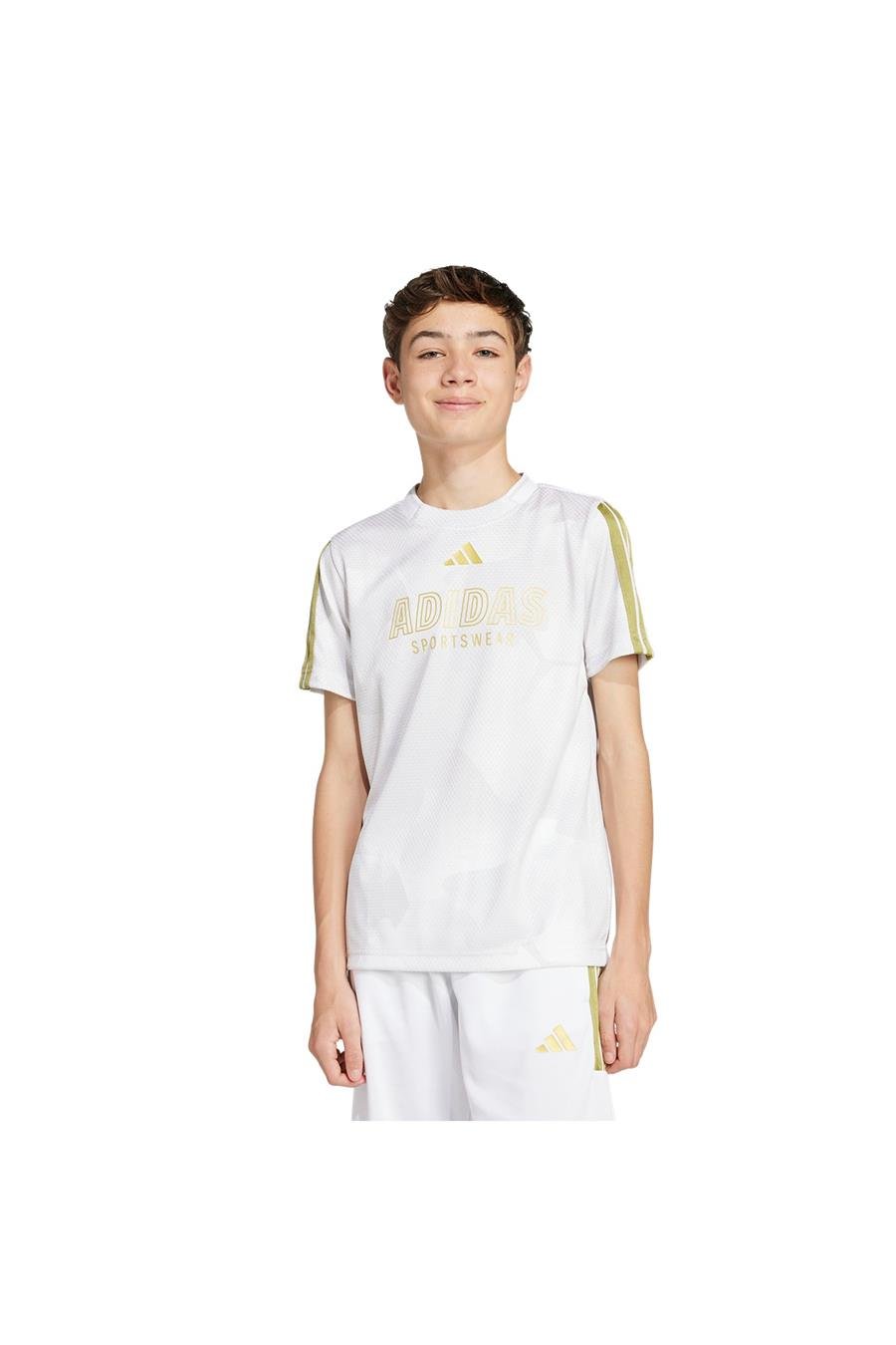 adidas Çocuk  Beyaz  T-shirt J HOT COF TEE JD0498