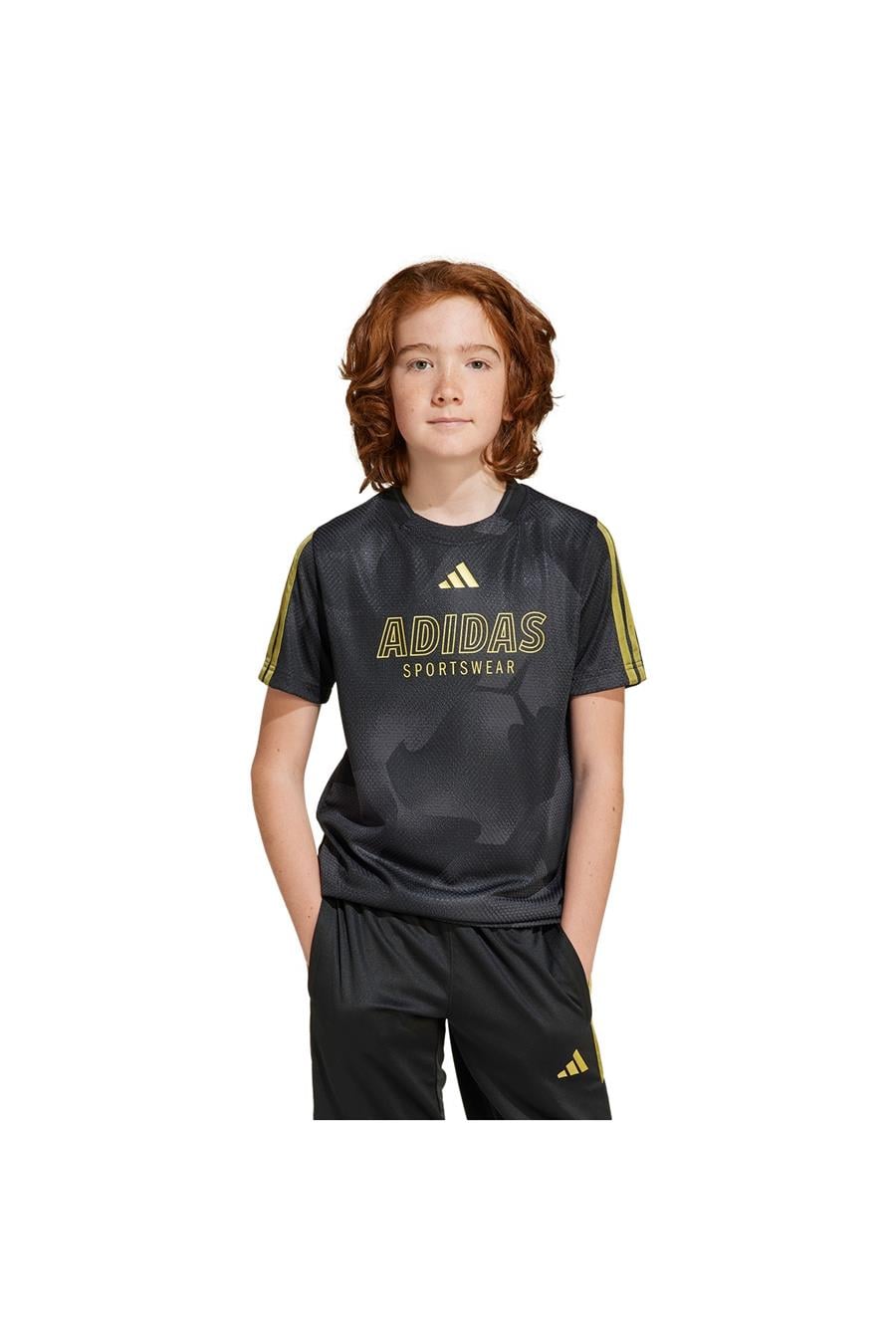 adidas Çocuk  Siyah  T-shirt J HOT COF TEE JI6183