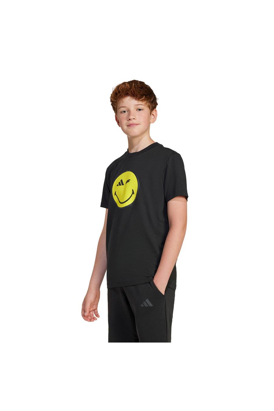 adidas Çocuk  Siyah  T-Shirt J SMI TEE JC7581