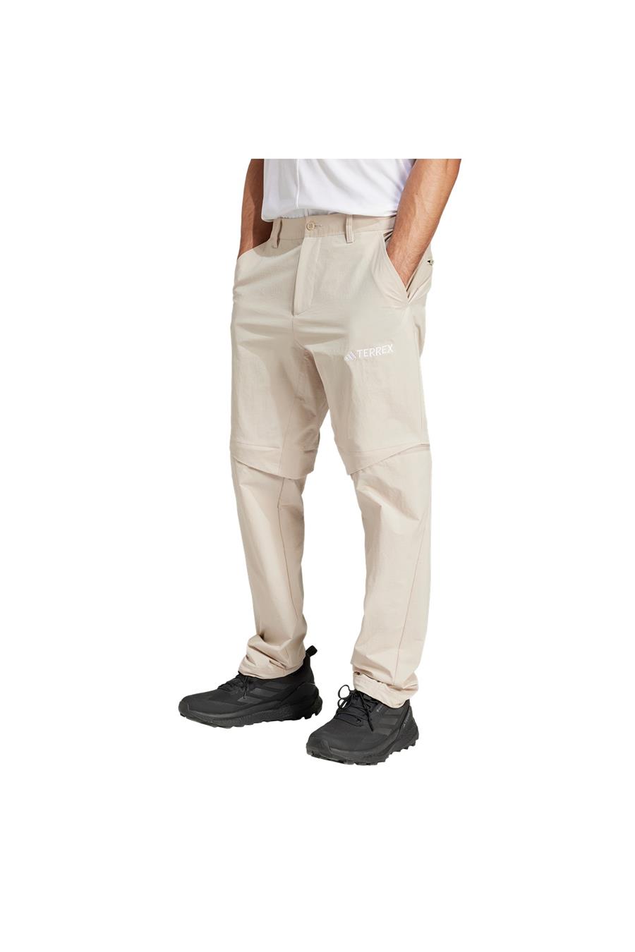 adidas Erkek Bej Eşofman Altı MT ZIP OFF P JG3721