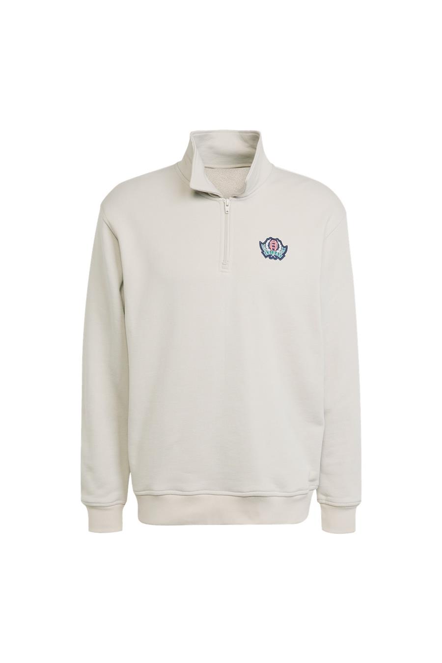 adidas  Erkek  Bej  Sweatshirt GRAPHIC HALF Z JX8172