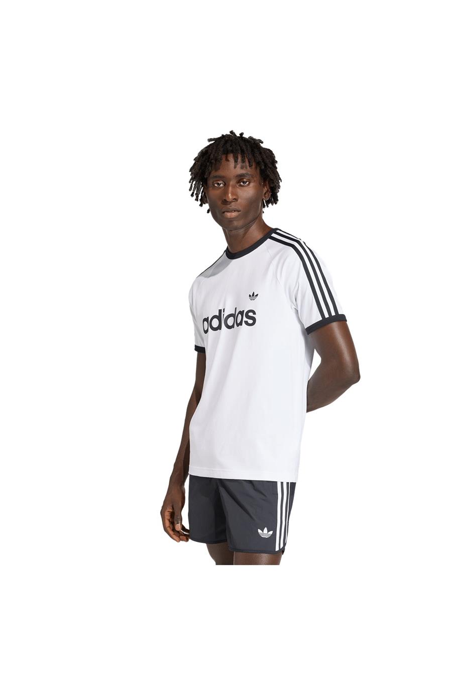 adidas Erkek  Beyaz  T-shirt 3S RINGER T KF0418