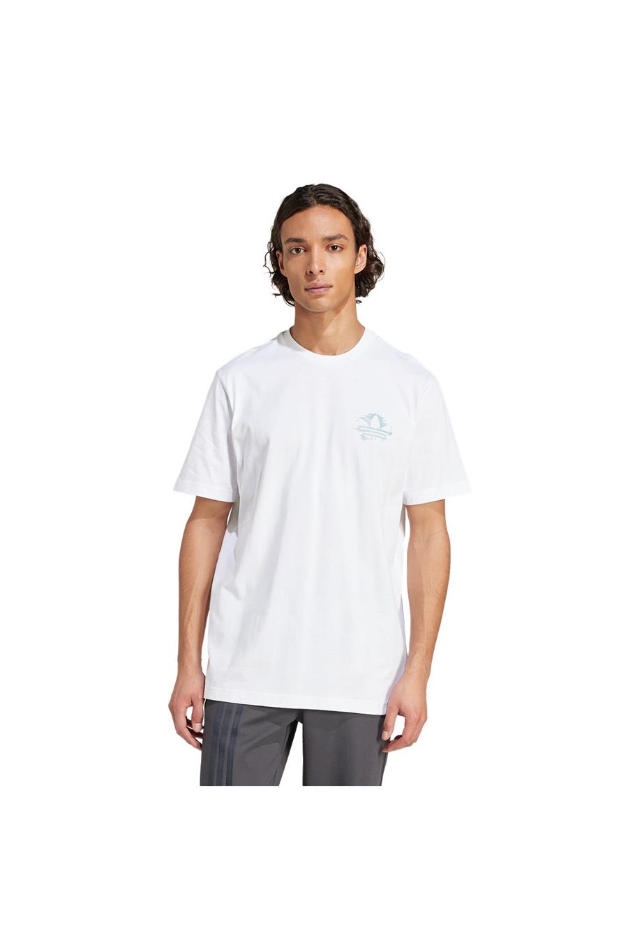 adidas Erkek  Beyaz  T-shirt GRAPHIC TEE KC4956