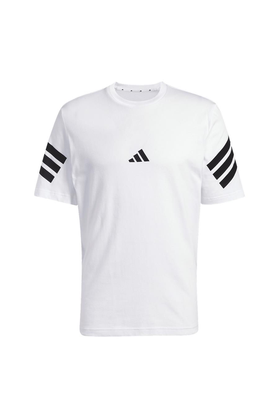 adidas Erkek  Beyaz  T-shirt M FI 3S REG T JD4880