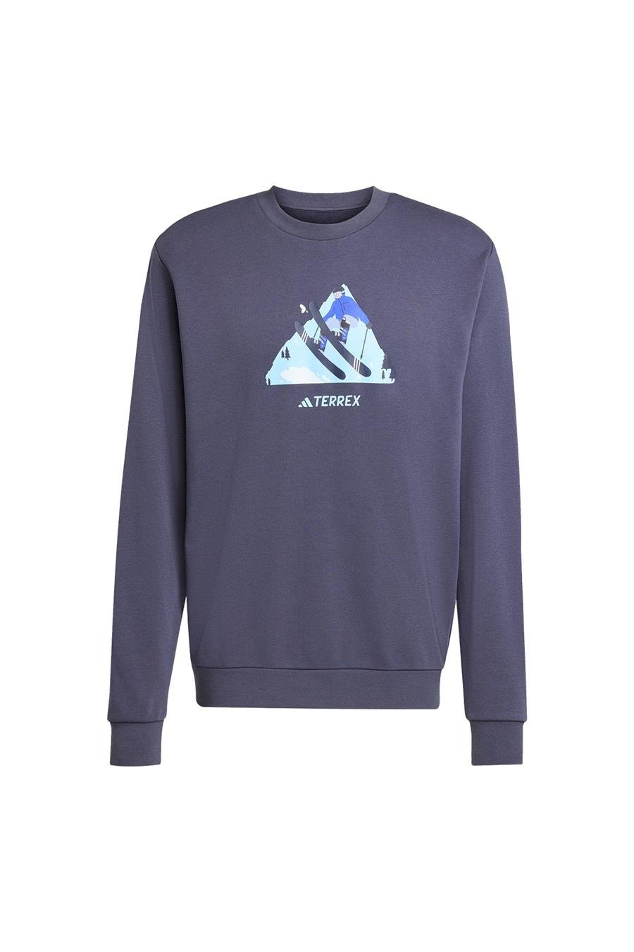 adidas Erkek  Mavi  Sweatshirt SNOW CREW KE2318