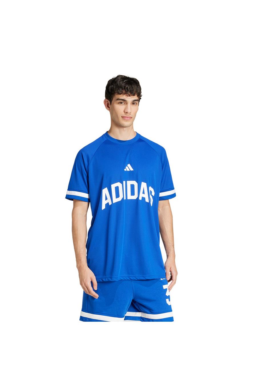 adidas Erkek  Mavi  T-shirt M US SPORT TEE JD8098
