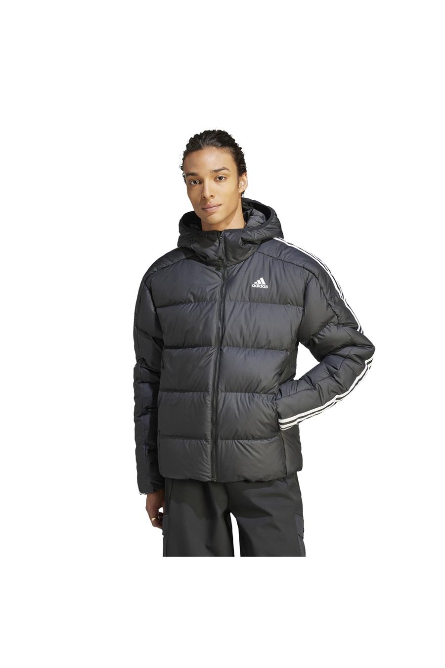 adidas HZ4429-E adidas Ess 3S Mıd DJ Erkek Mont Siyah