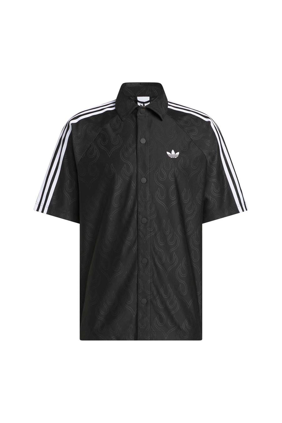 adidas JACQUARD TOP Siyah Erkek   T-shirt KA9356