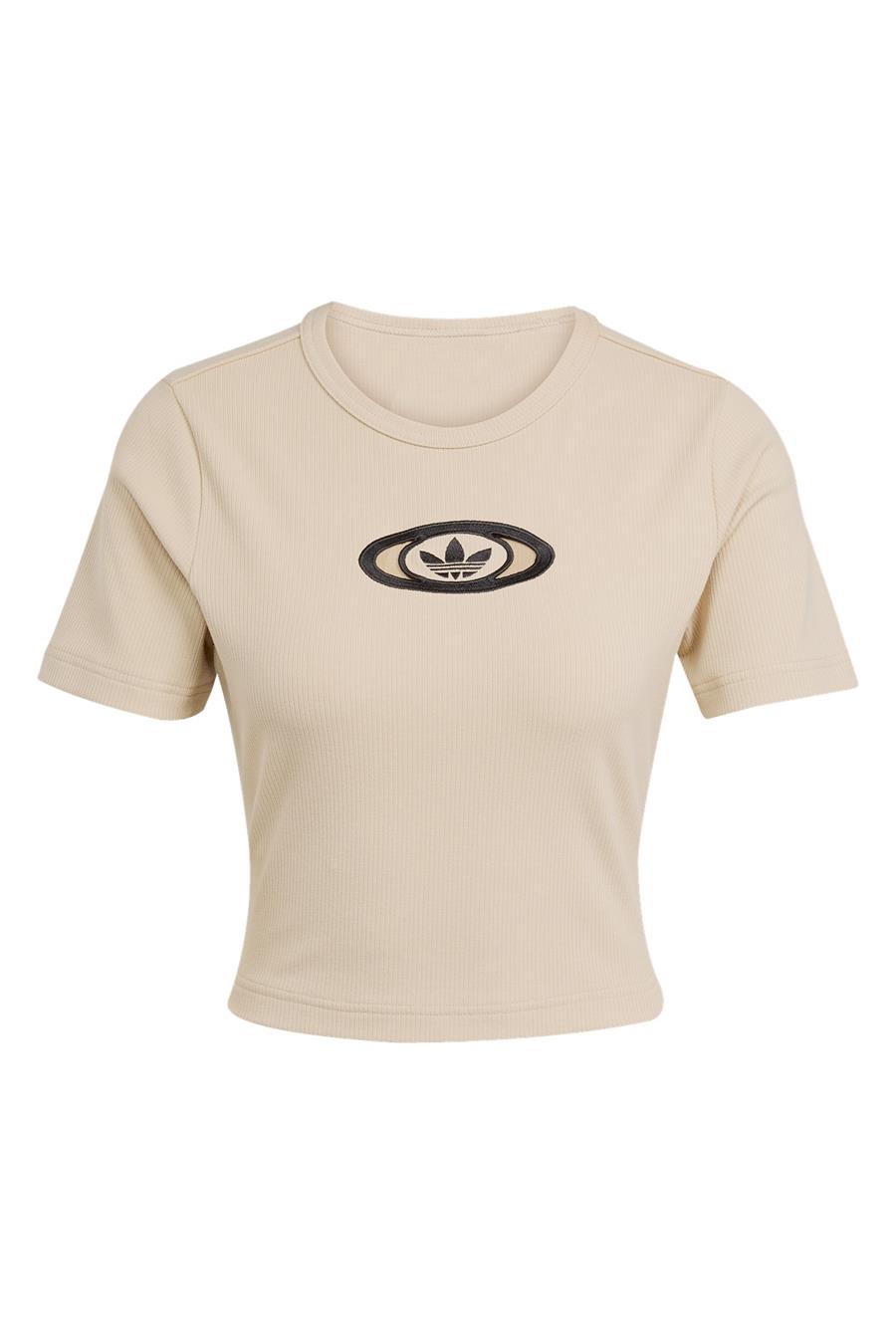 adidas Kadın  Bej  T-shirt CUT OUT RIB TEE KC8803