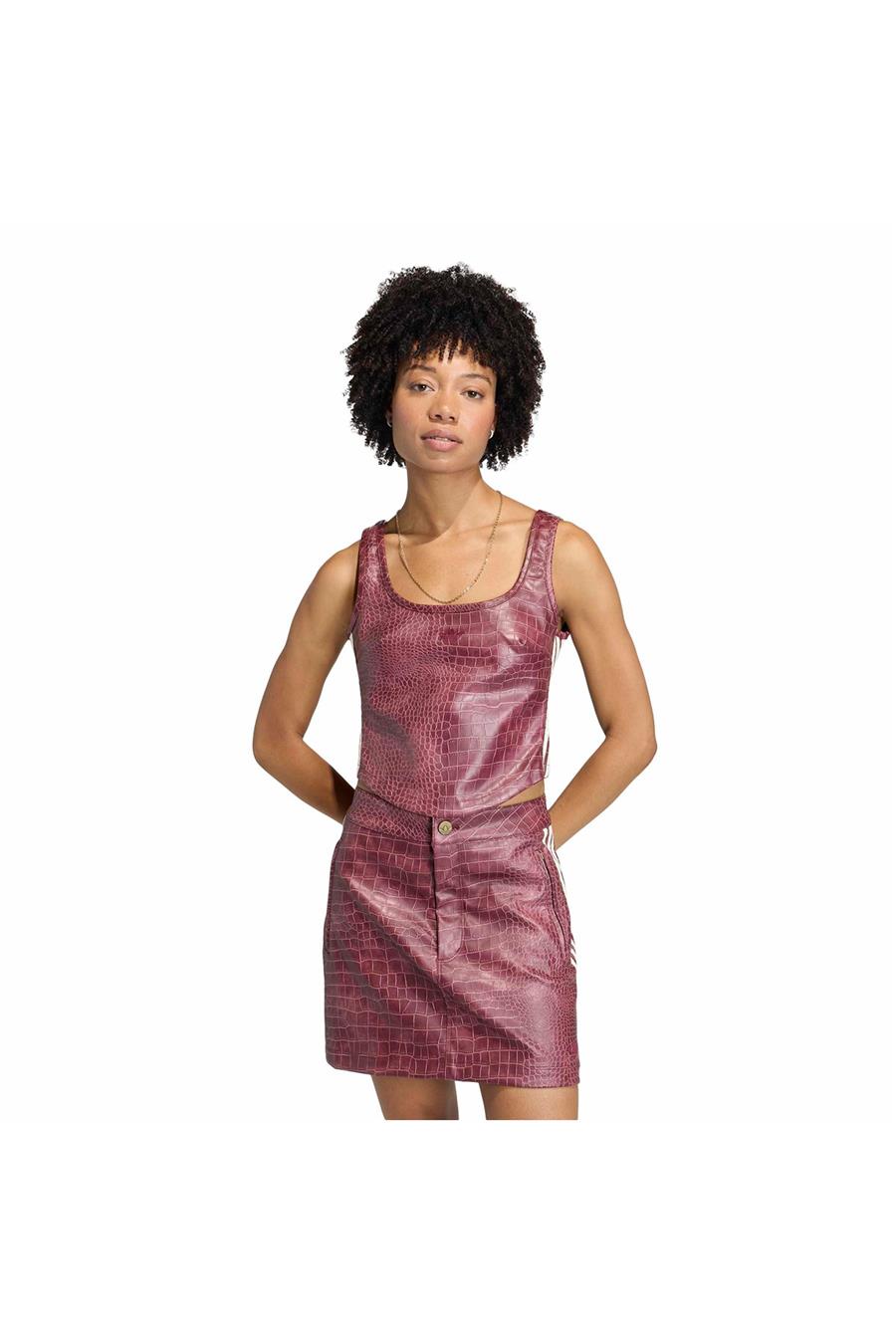 adidas Kadın  Bordo  T-shirt PLEATHER CORSET KD8786