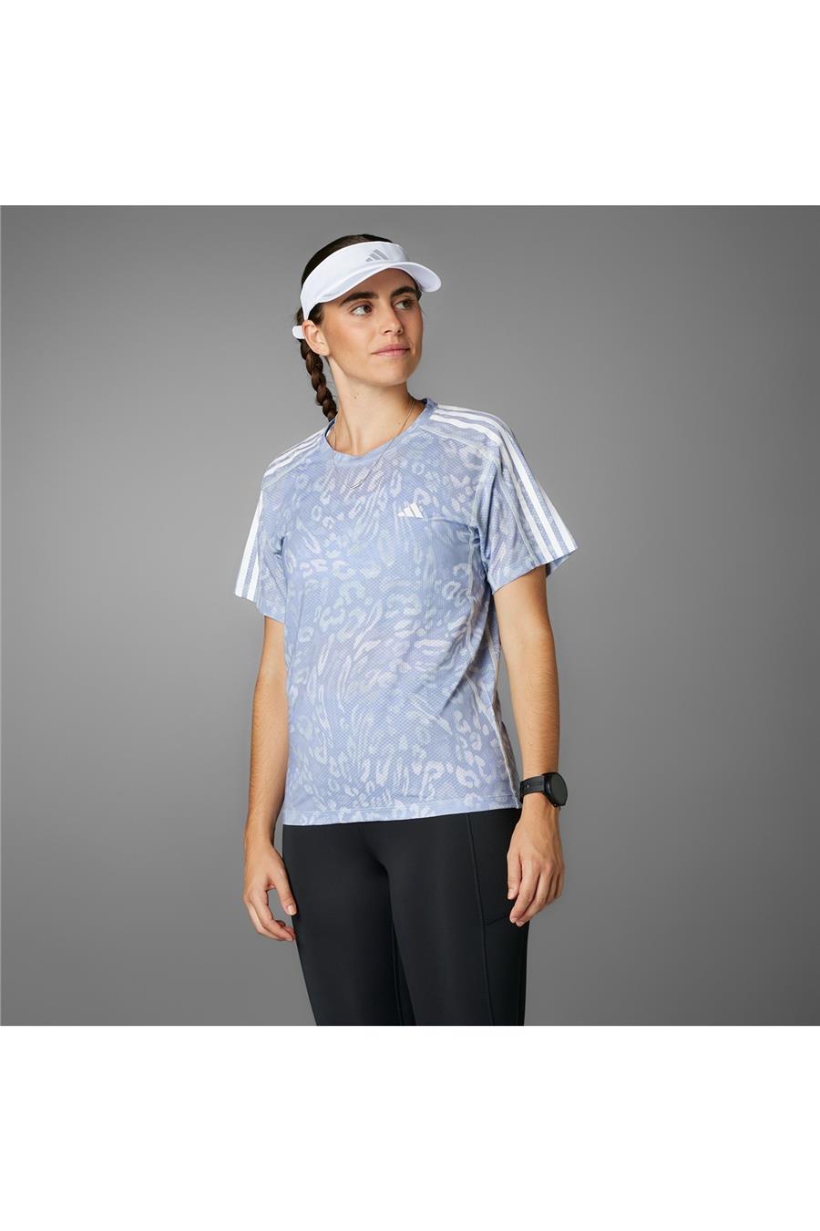 adidas Kadın  Gri  T-shirt OTR E AOP TEE W JD7758