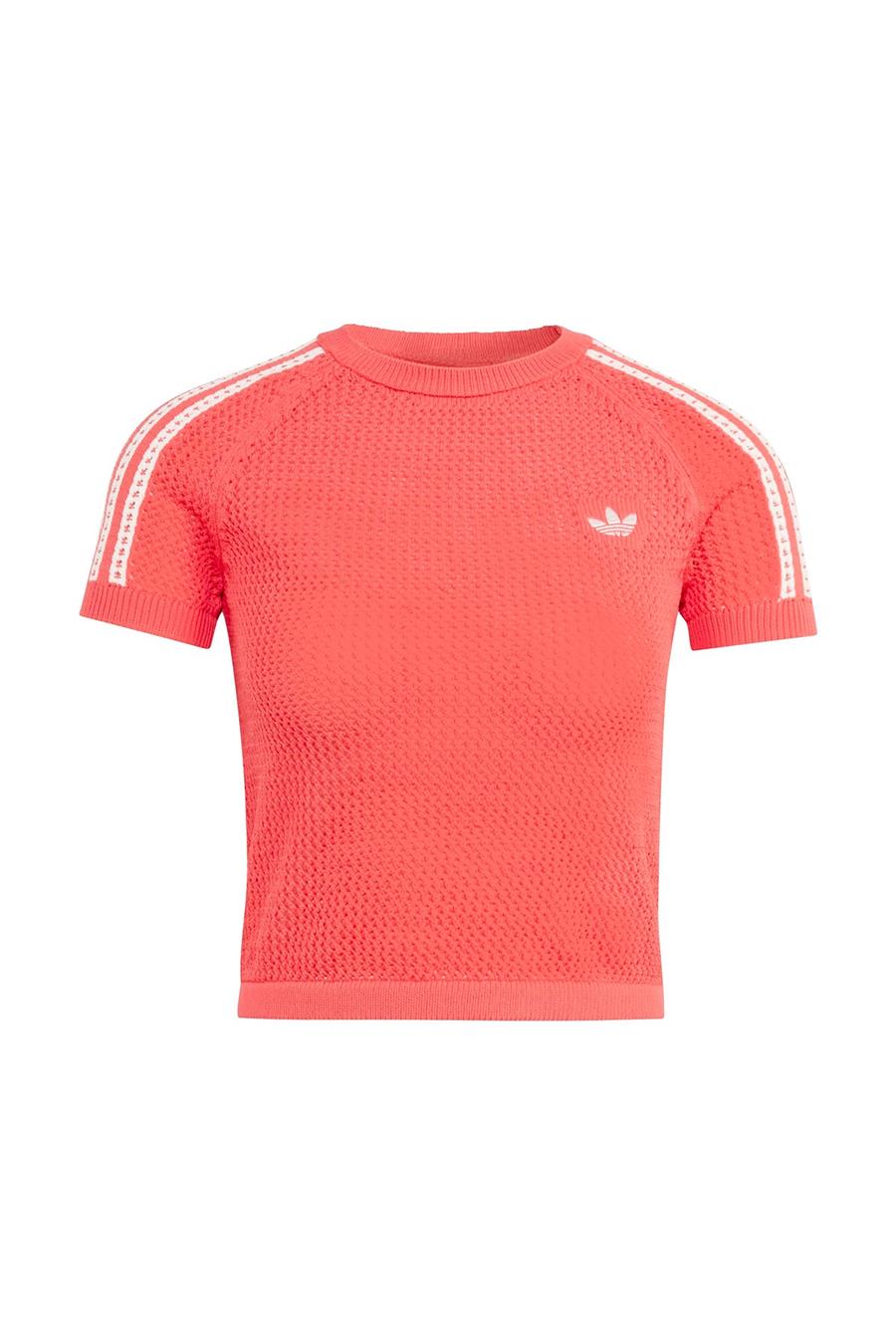 adidas Kadın Kırmızı  T-shirt CROCHET TEE KC6482