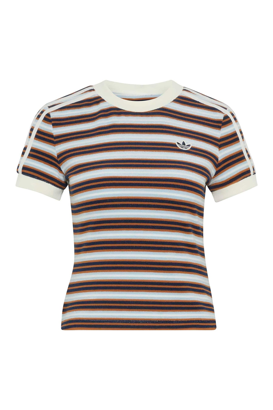 adidas Kadın  Mavi  T-shirt STRIPED TEE KY8115
