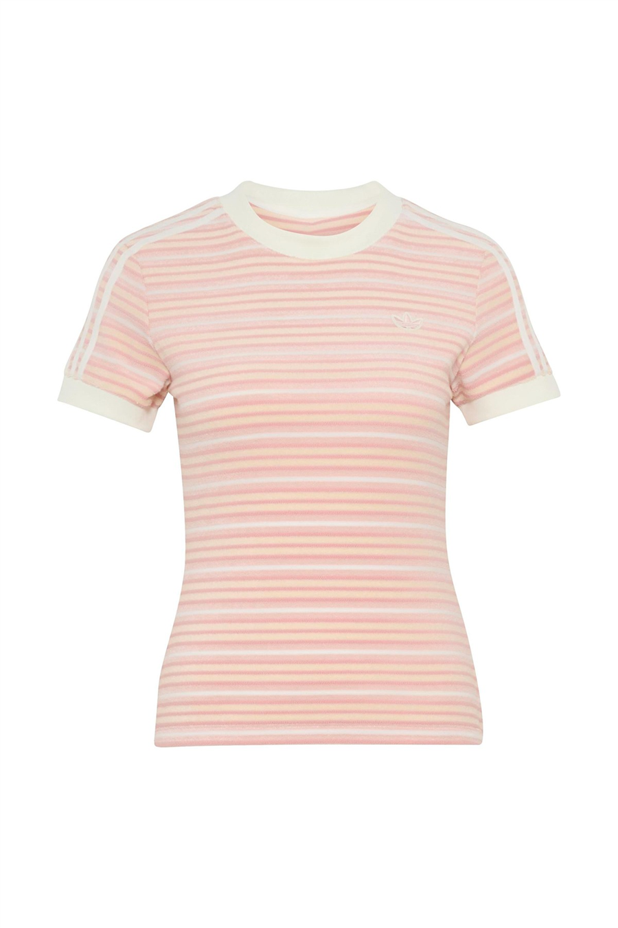 adidas Kadın  Pembe  T-shirt STRIPED TEE KY8116