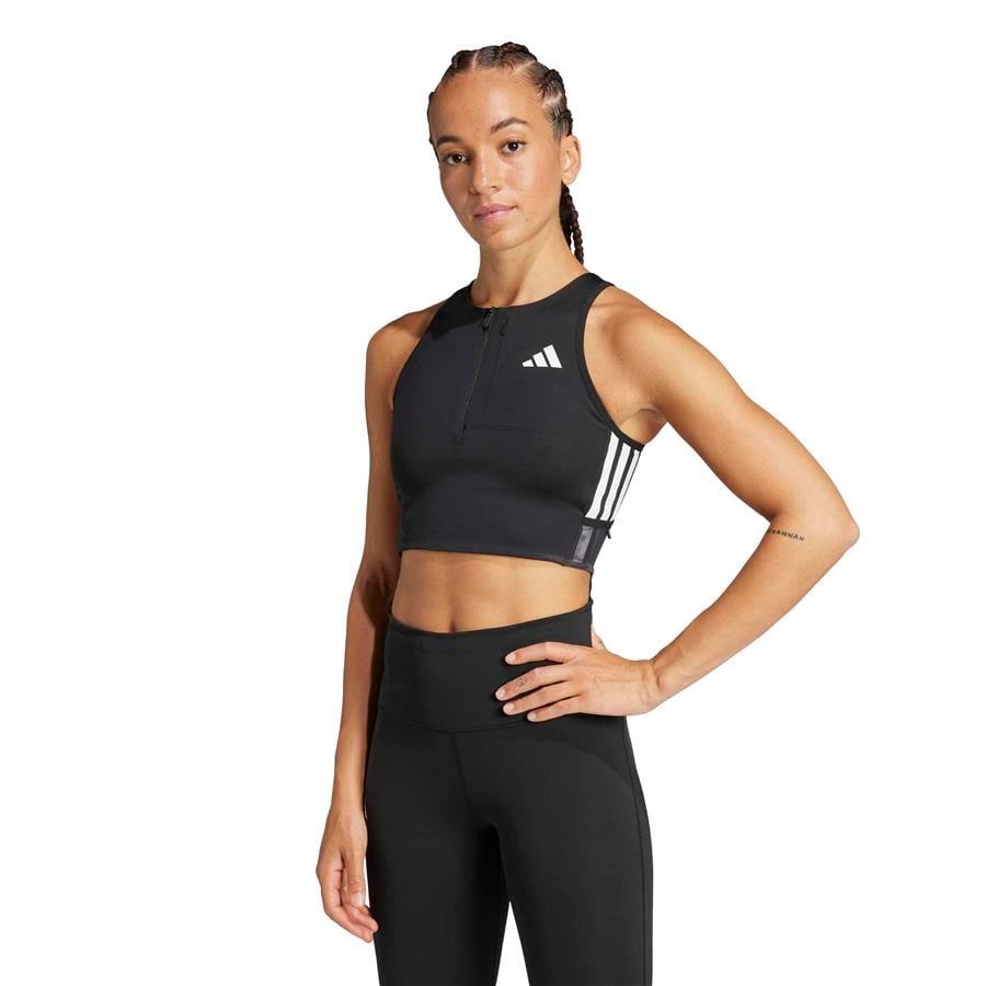 adidas  Kadın Siyah  Sweatshirt ADIZERO CROP W JN7162
