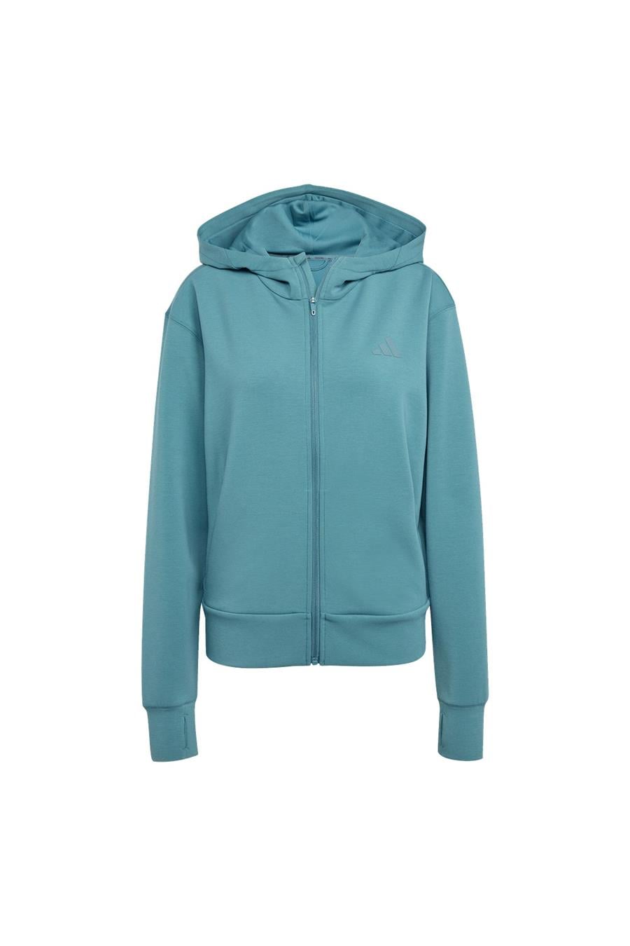 adidas Kadın  Yeşil  Sweatshirt D4T FZ HOODIE JX7317