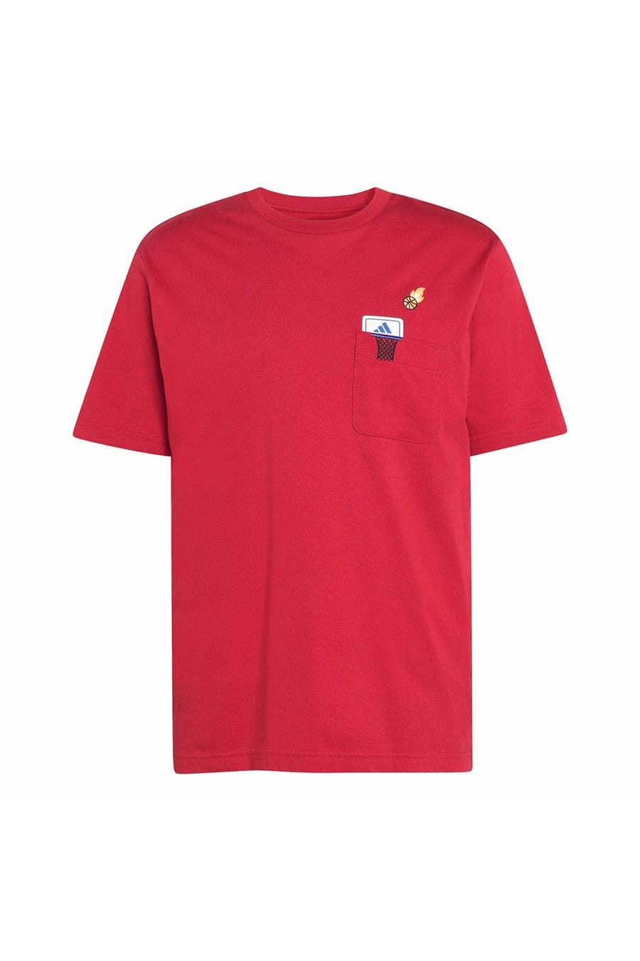 adidas M MINI BBALL T Erkek  Bordo  T-shirt KB2525