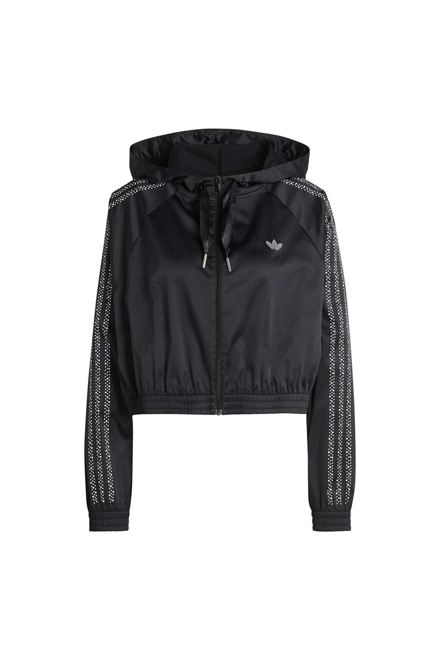 adidas PEARL HOODIE Kadın  Siyah  Sweatshirt KC7864