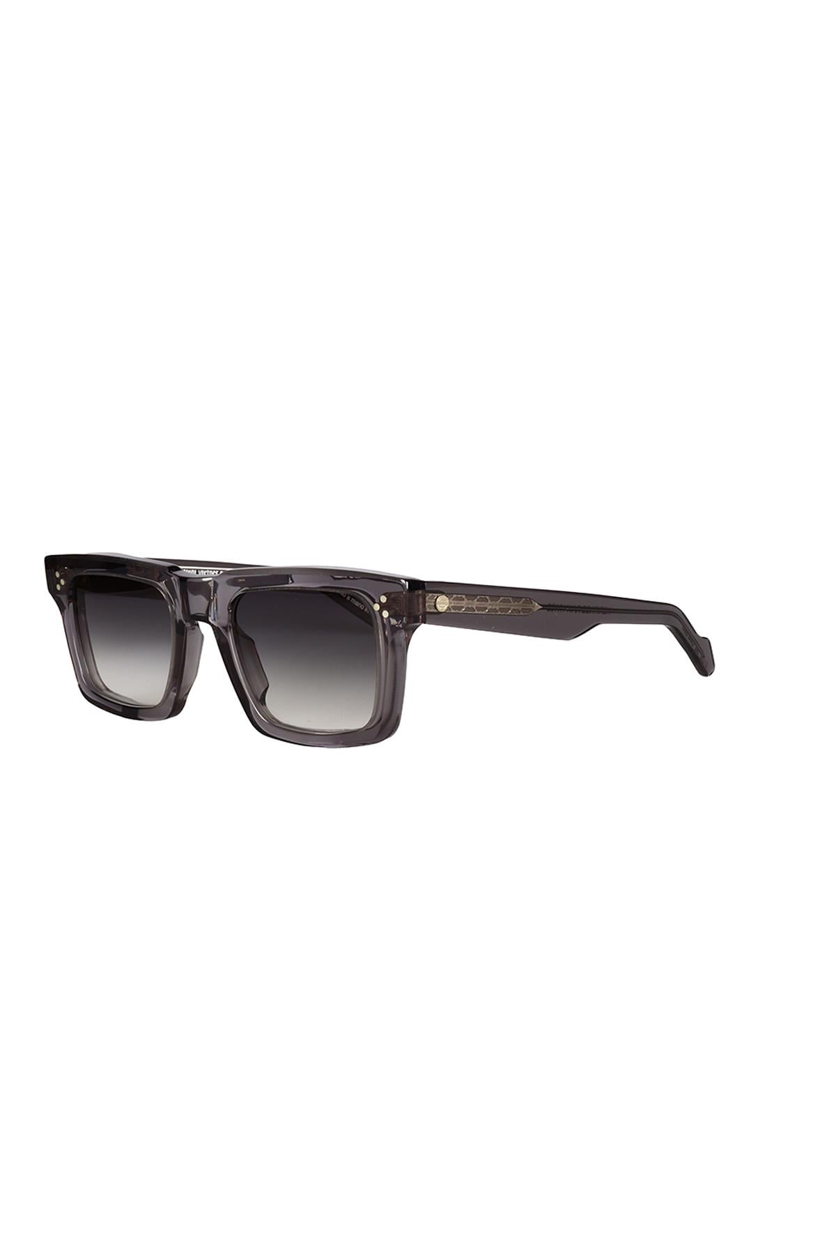 Original Vintage HERITAGE RAW HW 02 Dark Grey 51 Unisex Güneş Gözlüğü
