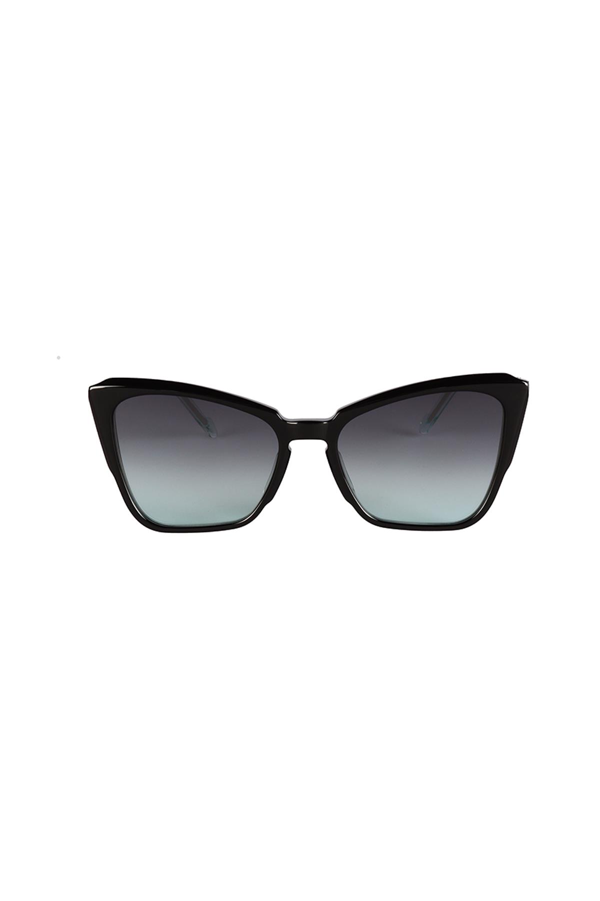Original Vintage NAPLES BAY NB 05 Black Silver 53 Kadın Güneş Gözlüğü