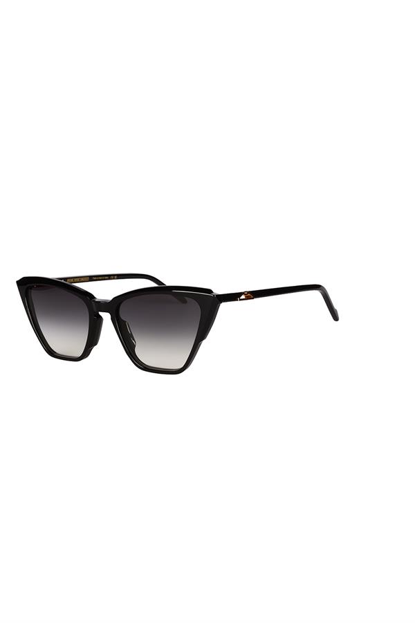 Original Vintage NAPLES BAY NB 01 COL Black 55 Kadın Güneş Gözlüğü