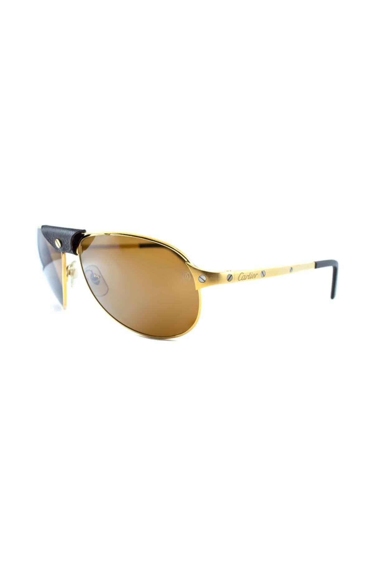 Cartier T8200889 61 16 SANTOS DUMONT GOLD Erkek Güneş Gözlüğü | Dünyagöz  Optik