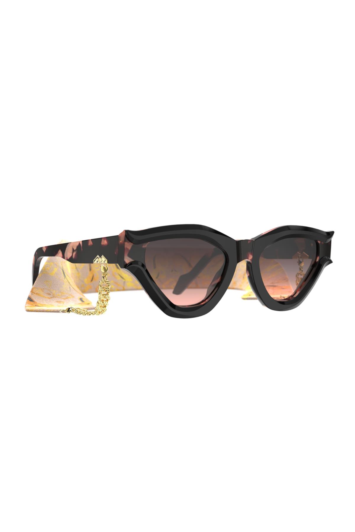 Original Vintage NAPLES BAROQUE NQ 03 Dark Pink 52 Kadın Güneş Gözlüğü